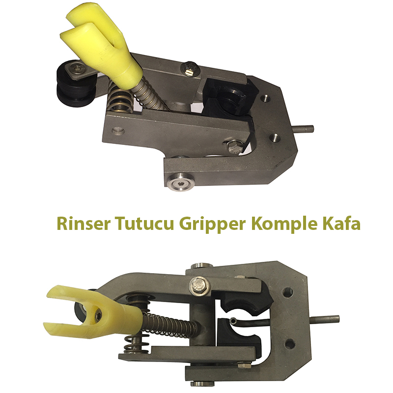 Rinser Gripper, Şişe Çalkalama Gripper, Rinser Şişe Tutucu, Çalkalama Şişe Tutucusu, Şişe Rinser Tutucu gripper, Rinser Şişe yakalama