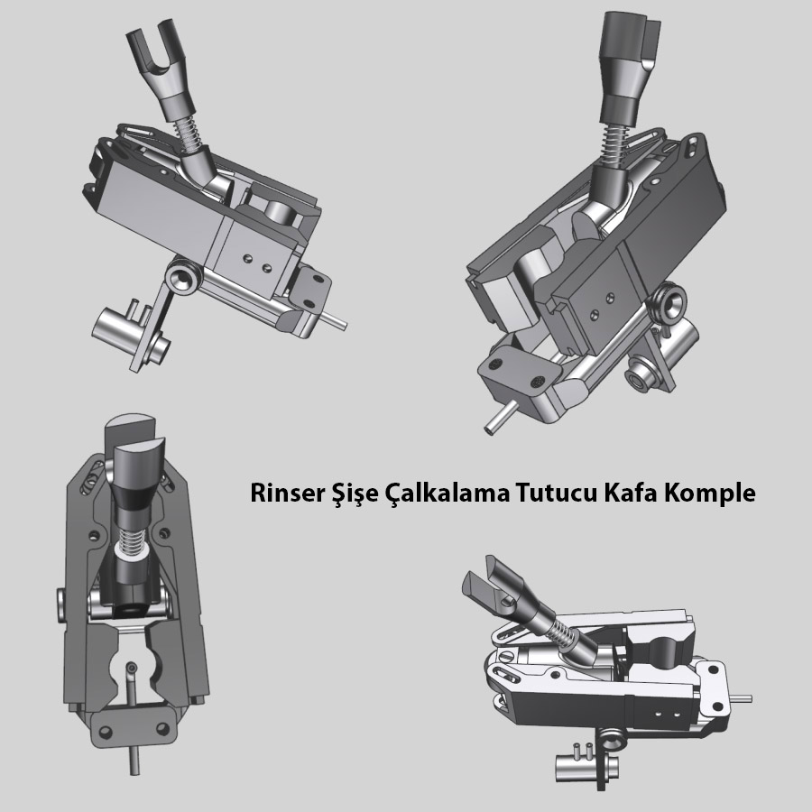 Rinser Gripper Kafası, Rinser Gripper Tutucu komple kafa imali, Çalkalama Tutucusu, Çalkalama Tutucuları, Çalkalama Gripperları, Rinser Gıripır