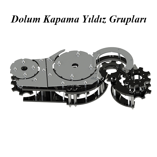 Dolum Makinası Yıldız Grubu, Şişe Dolum Makinası Yıldız grupları, Dolum makinası değişim setleri, Dolum helezonu, Dolum helezonları