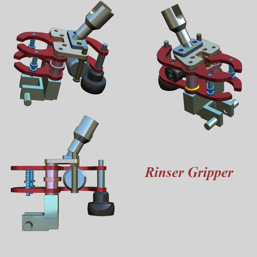 Rinser Gripper, Şişe Çalkalama Makinası Şişe tutucu Gripper, Çalkalama Şişe Tutucular, Rinser Şişe Tutucu, Rinser Şişe Gripper